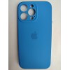 Чехол силиконовый Silicone Case ORG iPhone 16 Pro Max (защита камеры) синий