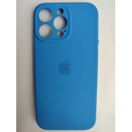 Чехол силиконовый Silicone Case ORG iPhone 16 Pro Max (защита камеры) синий 