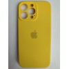 Чехол силиконовый Silicone Case ORG iPhone 16 Pro Max (защита камеры) желтый