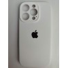 Чехол силиконовый Silicone Case ORG iPhone 16 Pro (защита камеры) белый
