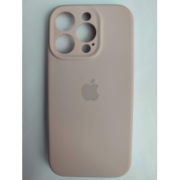 Чехол силиконовый Silicone Case ORG iPhone 16 Pro (защита камеры) пудра (02)