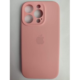 Чехол силиконовый Silicone Case ORG iPhone 16 Pro (защита камеры) розовый (04)