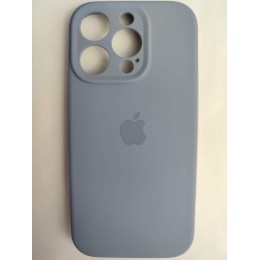 Чехол силиконовый Silicone Case ORG iPhone 16 Pro (защита камеры) серый (26)