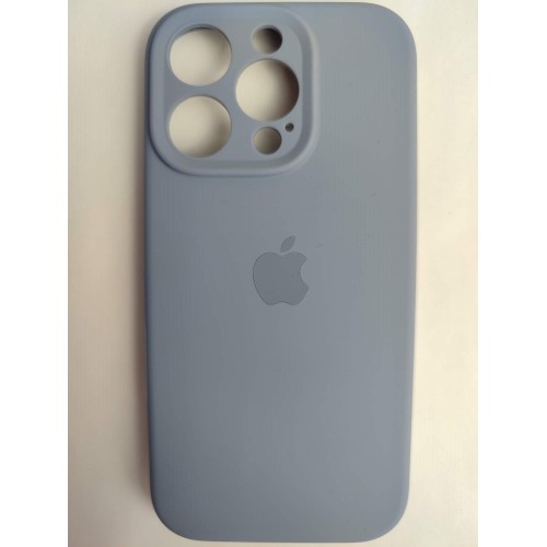 Чехол силиконовый Silicone Case ORG iPhone 16 Pro (защита камеры) серый (26)