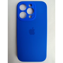 Чехол силиконовый Silicone Case ORG iPhone 16 Pro (защита камеры) синий (18)