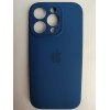 Чехол силиконовый Silicone Case ORG iPhone 16 Pro (защита камеры) темно-синий (22)
