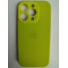 Чехол силиконовый Silicone Case ORG iPhone 16 Pro (защита камеры) ярко-желтый