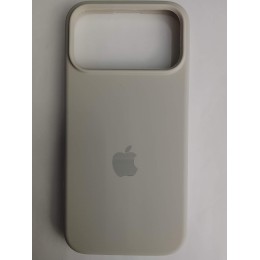 Чехол силиконовый Silicone Case ORG iPhone 17 Pro Max бежевый (21)