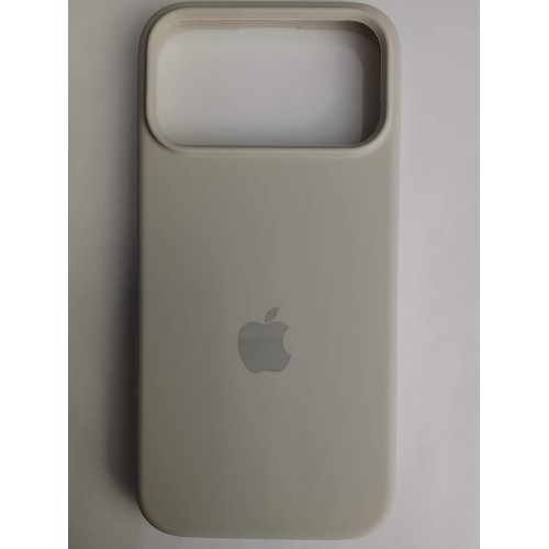 Чехол силиконовый Silicone Case ORG iPhone 17 Pro Max бежевый (21)