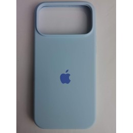 Чехол силиконовый Silicone Case ORG iPhone 17 Pro Max голубой (17)