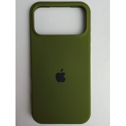 Чехол силиконовый Silicone Case ORG iPhone 17 Pro Max хаки (13)