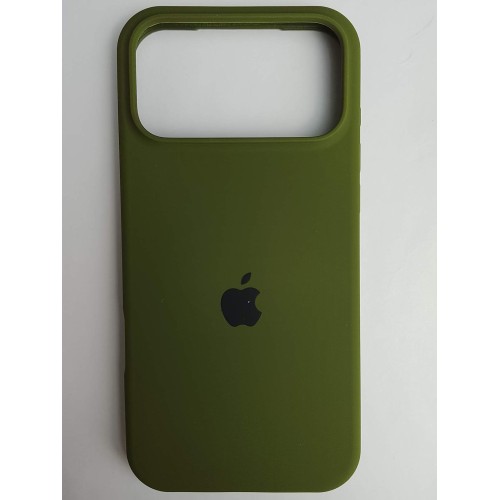 Чехол силиконовый Silicone Case ORG iPhone 17 Pro Max хаки (13)