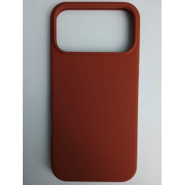 Чехол силиконовый Silicone Case ORG iPhone 17 Pro Max шоколадный