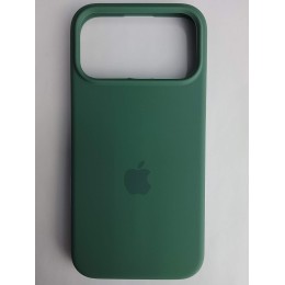 Чехол силиконовый Silicone Case ORG iPhone 17 Pro Max темно зеленый (15)