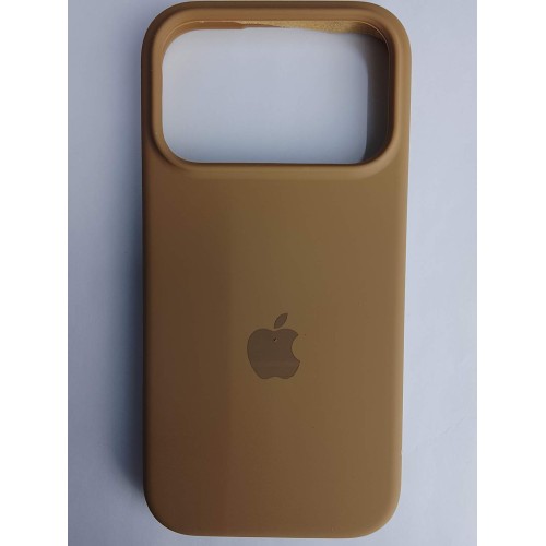 Чехол силиконовый Silicone Case ORG iPhone 17 Pro светло коричневый (46)