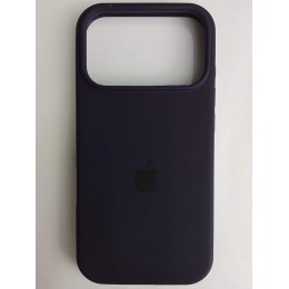 Чехол силиконовый Silicone Case ORG iPhone 17 Pro темно-фиолетовый (22)