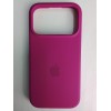 Чехол силиконовый Silicone Case ORG iPhone 17 Pro темно розовый (44)
