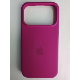 Чехол силиконовый Silicone Case ORG iPhone 17 Pro темно розовый (44)