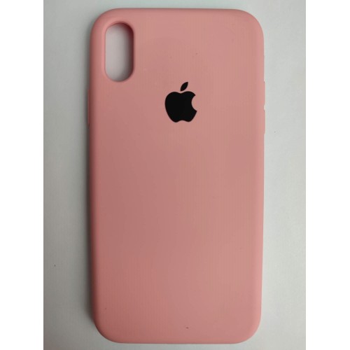 Чехол силиконовый Silicone Case ORG iPhone XR (полная защита) (012) розовый