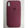 Чехол силиконовый Silicone Case ORG iPhone XR (полная защита) бордовый (052)