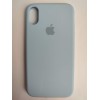 Чехол силиконовый Silicone Case ORG iPhone XR (полная защита) голубой (005)