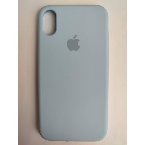 Чехол силиконовый Silicone Case ORG iPhone XR (полная защита) голубой (005)