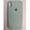 Чехол силиконовый Silicone Case ORG iPhone XR (полная защита) голубой (021)