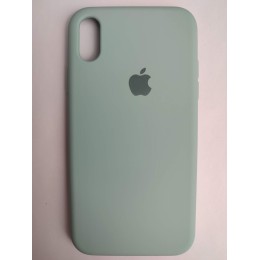 Чехол силиконовый Silicone Case ORG iPhone XR (полная защита) голубой (021)