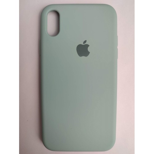 Чехол силиконовый Silicone Case ORG iPhone XR (полная защита) голубой (021)