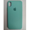 Чехол силиконовый Silicone Case ORG iPhone XR (полная защита) голубой (044)