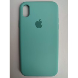 Чехол силиконовый Silicone Case ORG iPhone XR (полная защита) голубой (044)