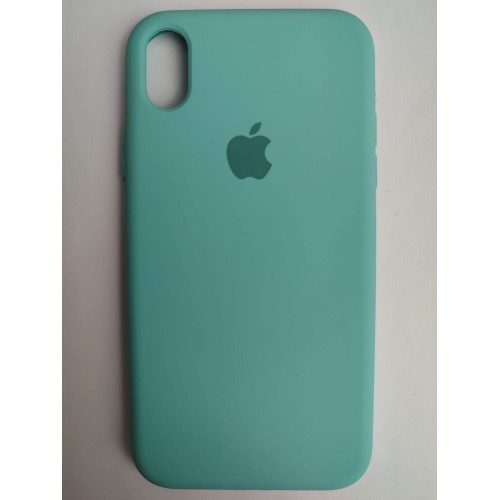 Чехол силиконовый Silicone Case ORG iPhone XR (полная защита) голубой (044)