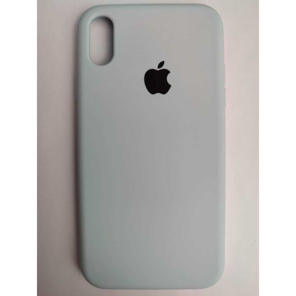 Чехол силиконовый Silicone Case ORG iPhone XR (полная защита) голубой (053)