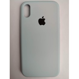Чехол силиконовый Silicone Case ORG iPhone XR (полная защита) голубой (053)