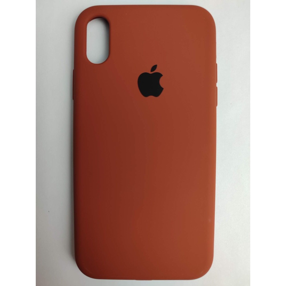 Чехол силиконовый Silicone Case ORG iPhone XR (полная защита) коричневый (034)