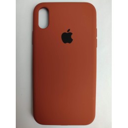 Чехол силиконовый Silicone Case ORG iPhone XR (полная защита) коричневый (034)