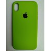 Чехол силиконовый Silicone Case ORG iPhone XR (полная защита) зеленый (050)