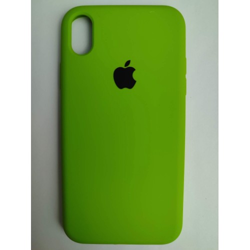 Чехол силиконовый Silicone Case ORG iPhone XR (полная защита) зеленый (050)