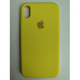 Чехол силиконовый Silicone Case ORG iPhone XR (полная защита) желтый (037)