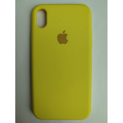 Чехол силиконовый Silicone Case ORG iPhone XR (полная защита) желтый (037)