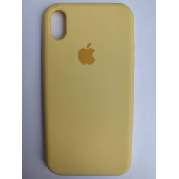 Чехол силиконовый Silicone Case ORG iPhone XR (полная защита) желтый (055)