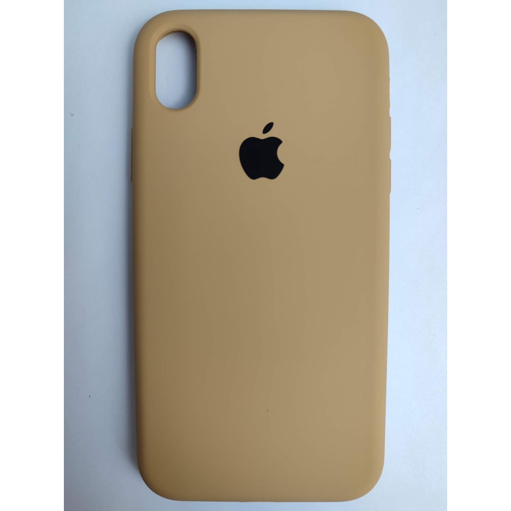 Чехол силиконовый Silicone Case ORG iPhone XR (полная защита) золотистый (028)