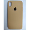 Чехол силиконовый Silicone Case ORG iPhone XR (полная защита) золотистый (028)