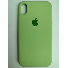 Чехол силиконовый Silicone Case ORG iPhone XR зеленый (001)