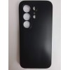 Чехол силиконовый Tecno Camon 50 матовый с защитой камеры черный