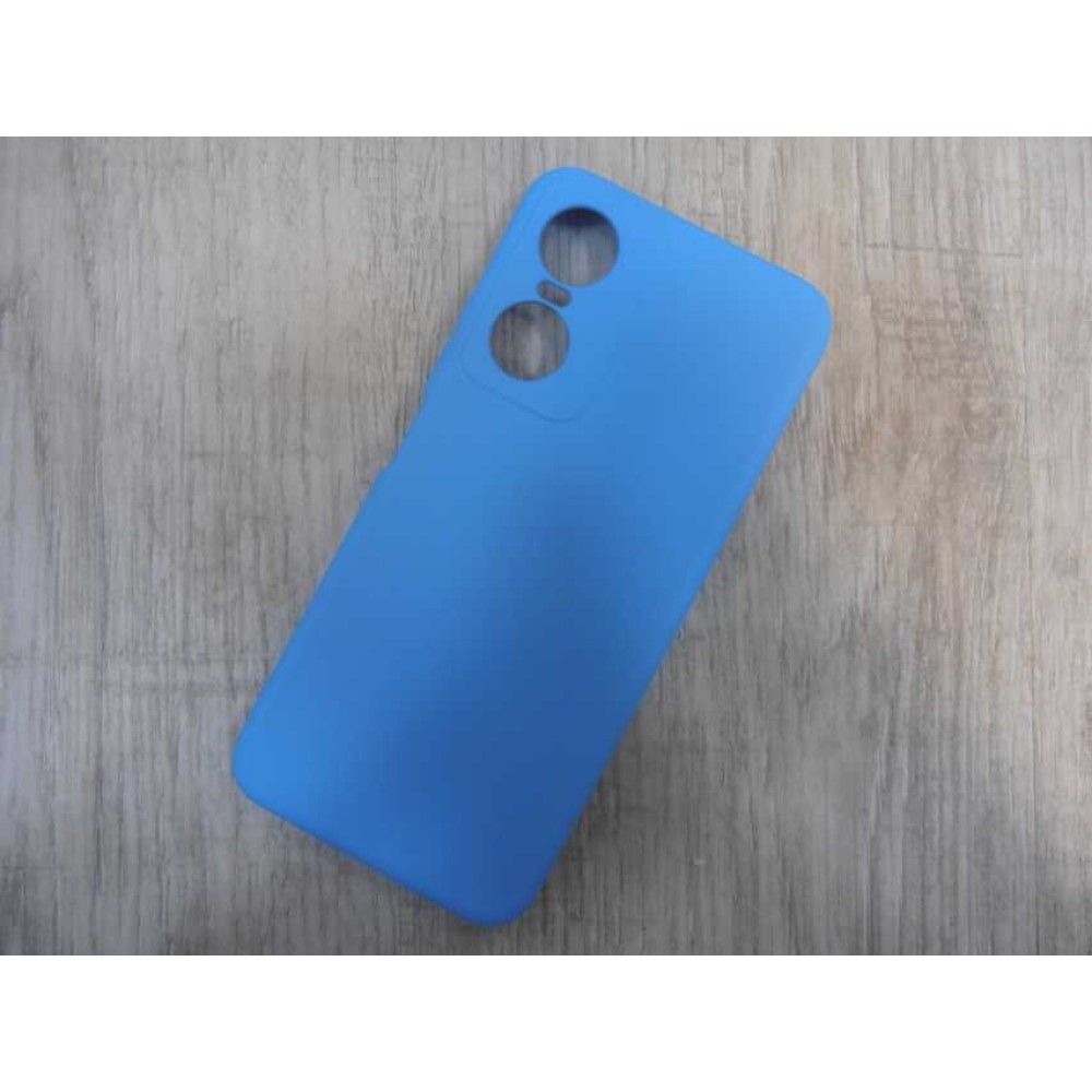 Чехол силиконовый Tecno Pop 6 Pro Silicone Cover Nano лазурный