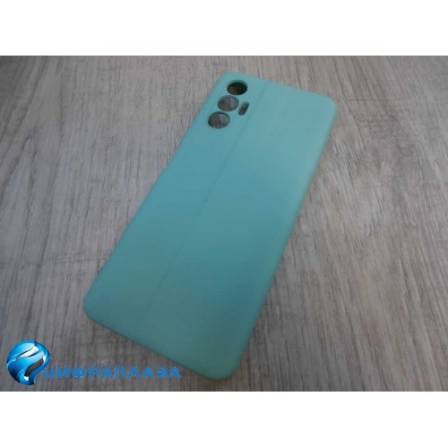 Чехол силиконовый Tecno Pova 3 Silicone Cover 2mm бирюзовый