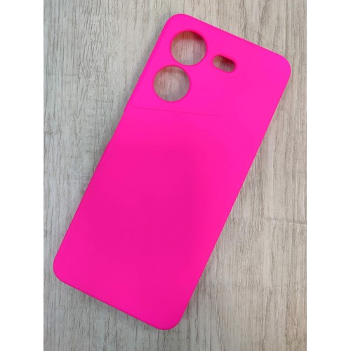 Чехол силиконовый Tecno Pova 5 Silicone Cover Nano 2mm фуксия