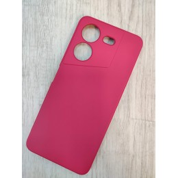 Чехол силиконовый Tecno Pova 5 Silicone Cover Nano 2mm вишневый