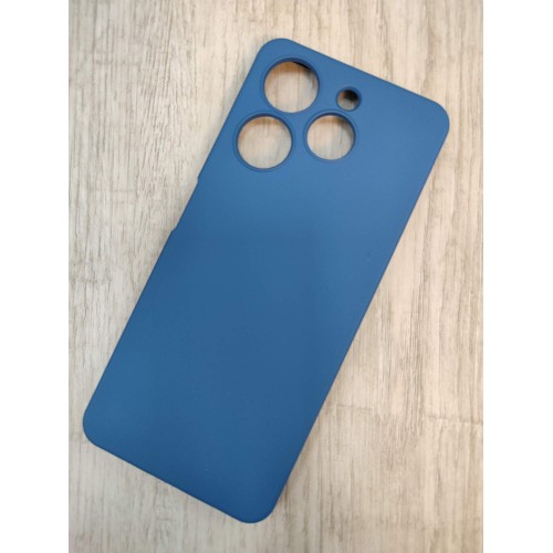 Чехол силиконовый Tecno Spark 10 Pro Silicone Cover Nano 2mm темно-синий